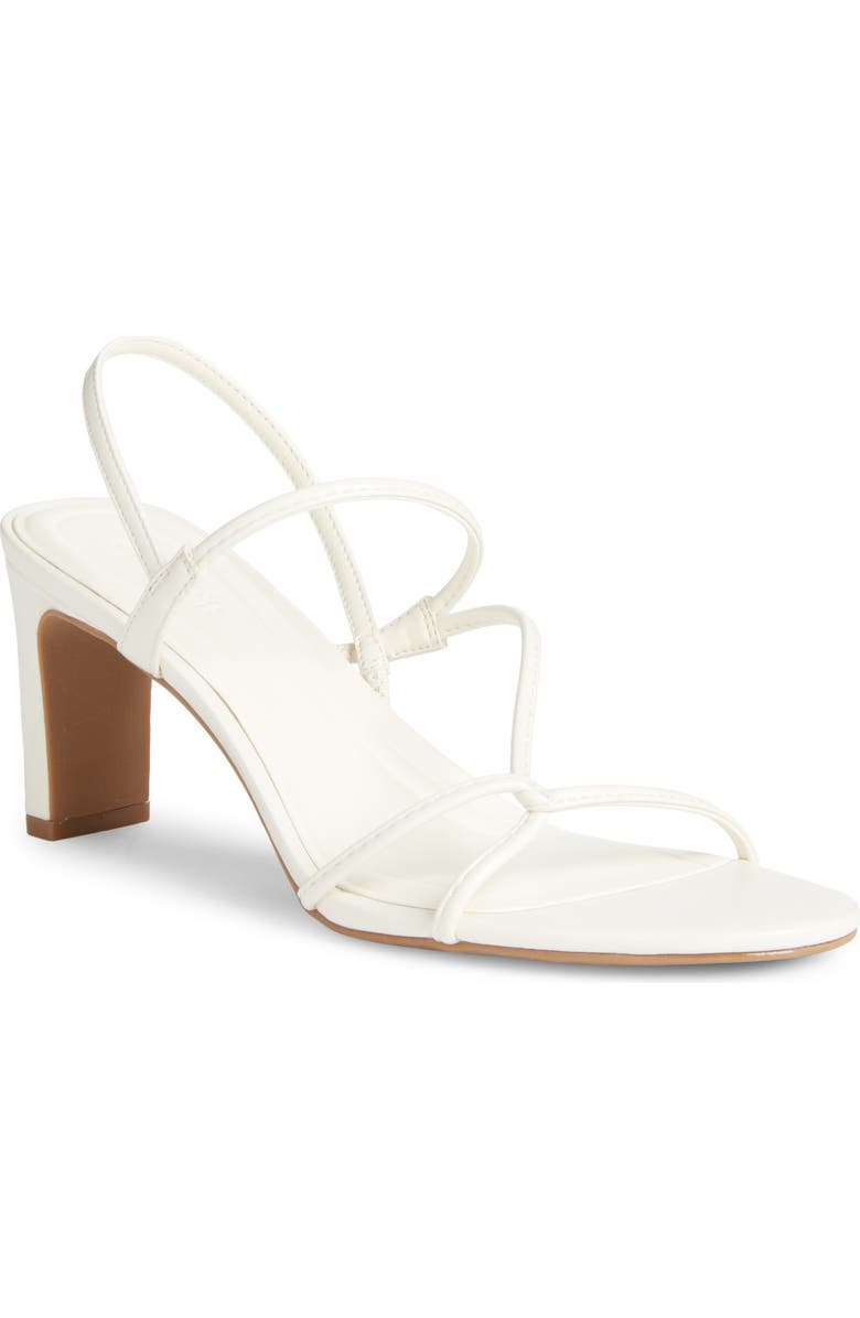 Open Edit Pia Slingback Sandal, Main, color, White Ice