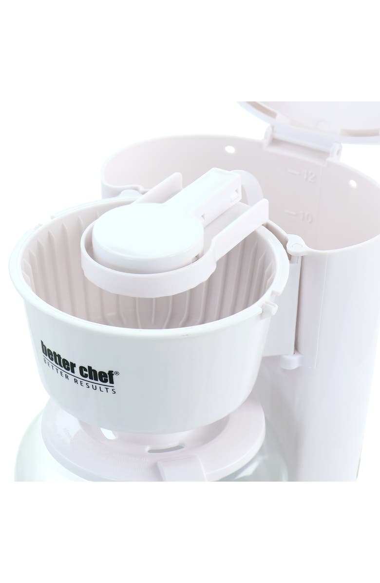 Better Chef 12 Cup 900 Watt Coffee Maker, Alternate, color, White