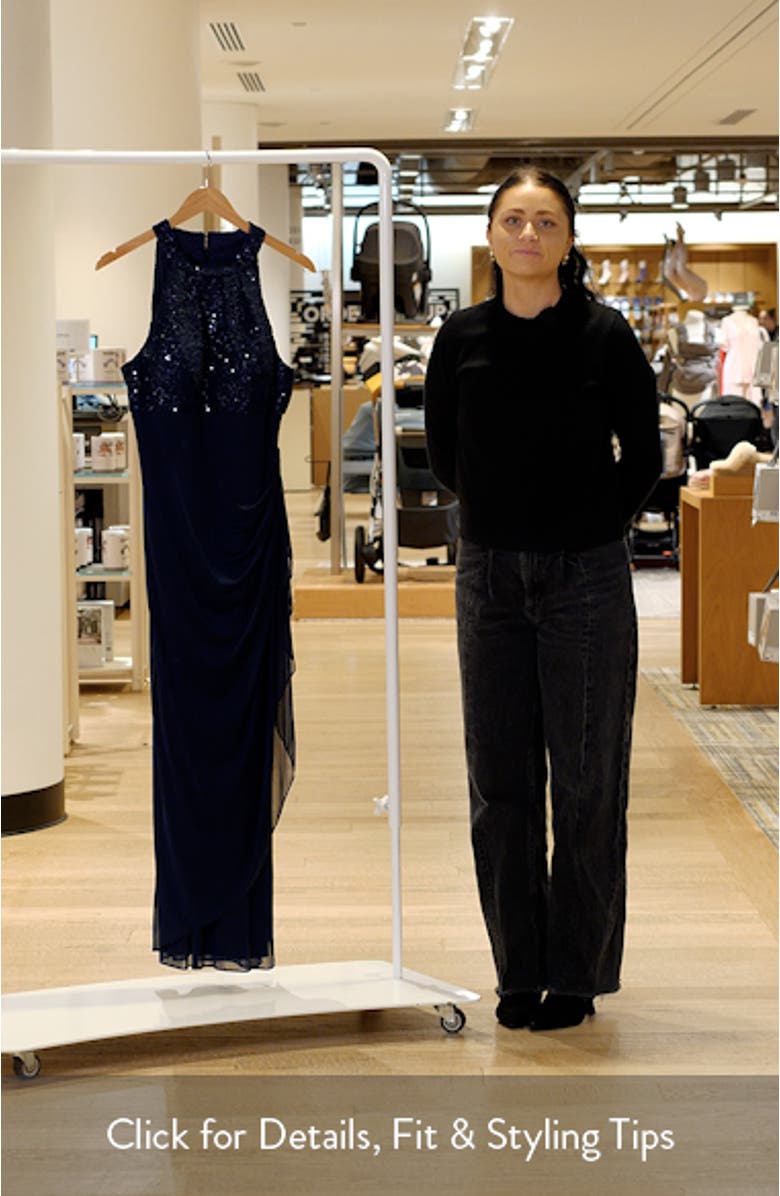 Corded Lace Bodice Cocktail Dress, sales video thumbnail