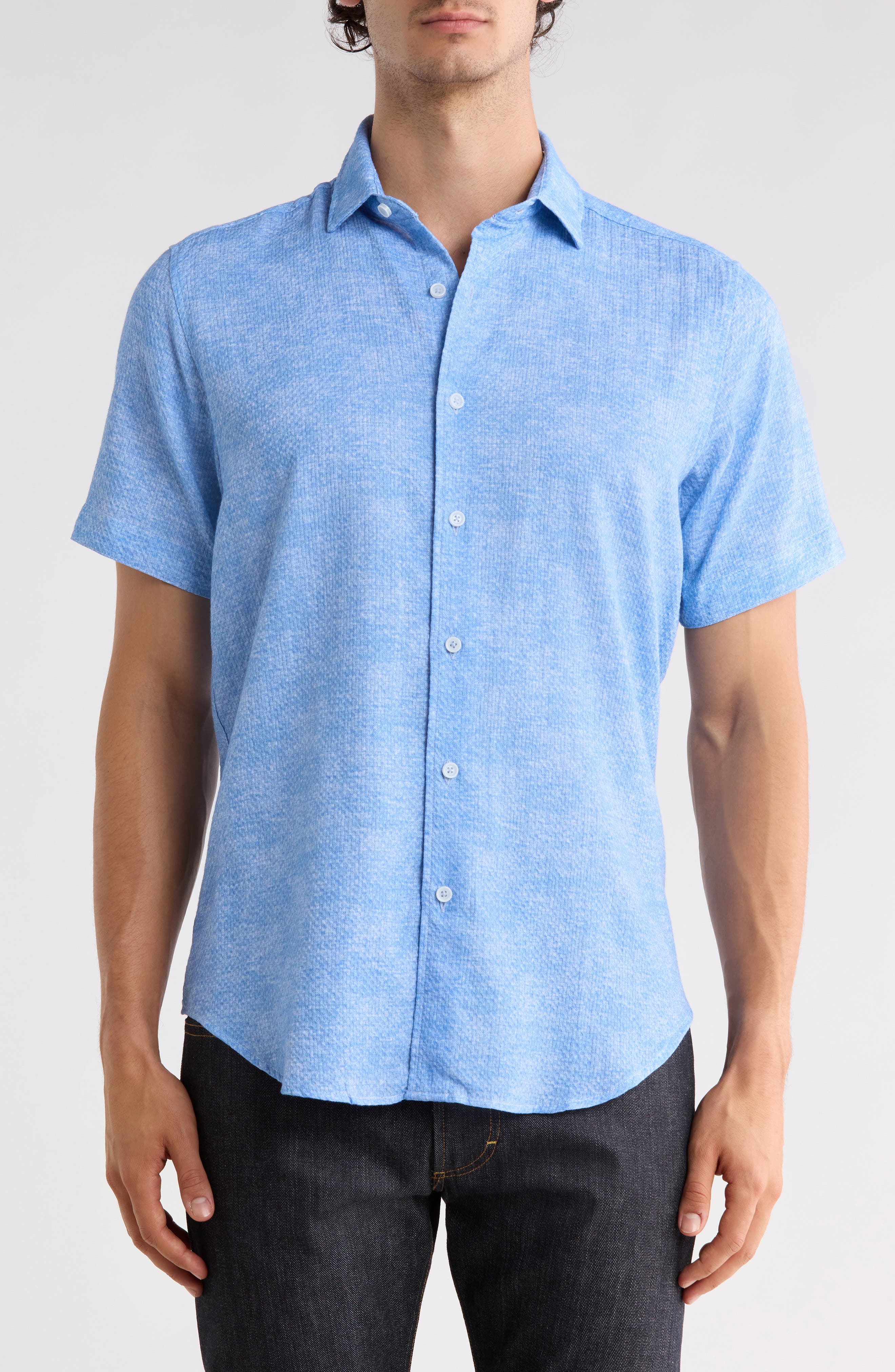 Reid Short Sleeve Button Front Shirt