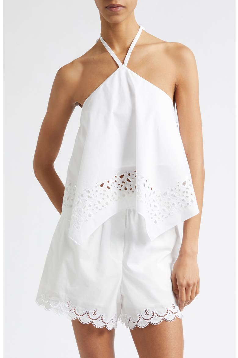 Aleia Halter Top, Main, color, WHITE
