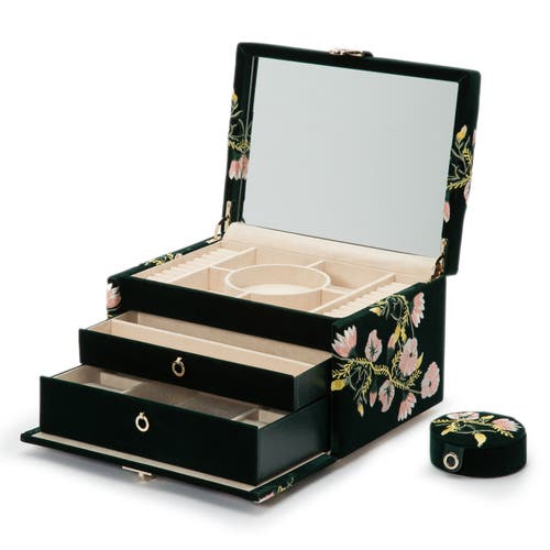 Wolf Zoe Medium Jewelry Box In Green