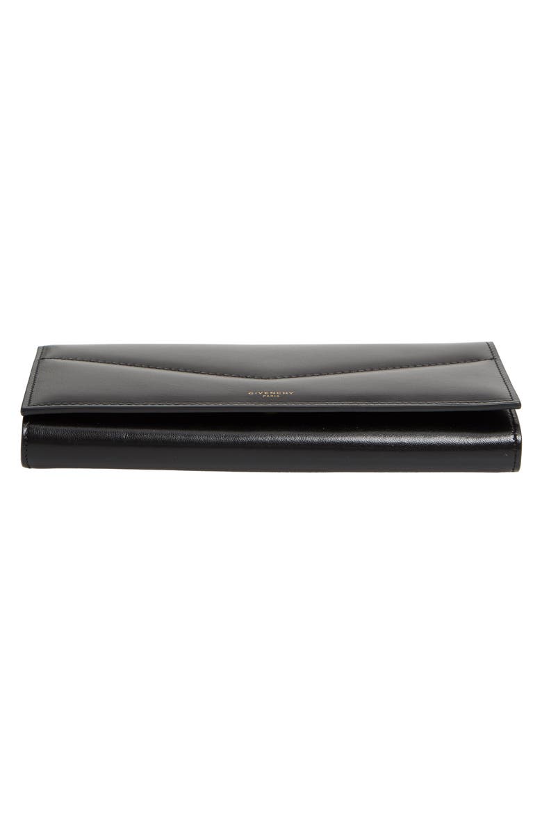 Leather Wallet on a Chain, Alternate, color, BLACK