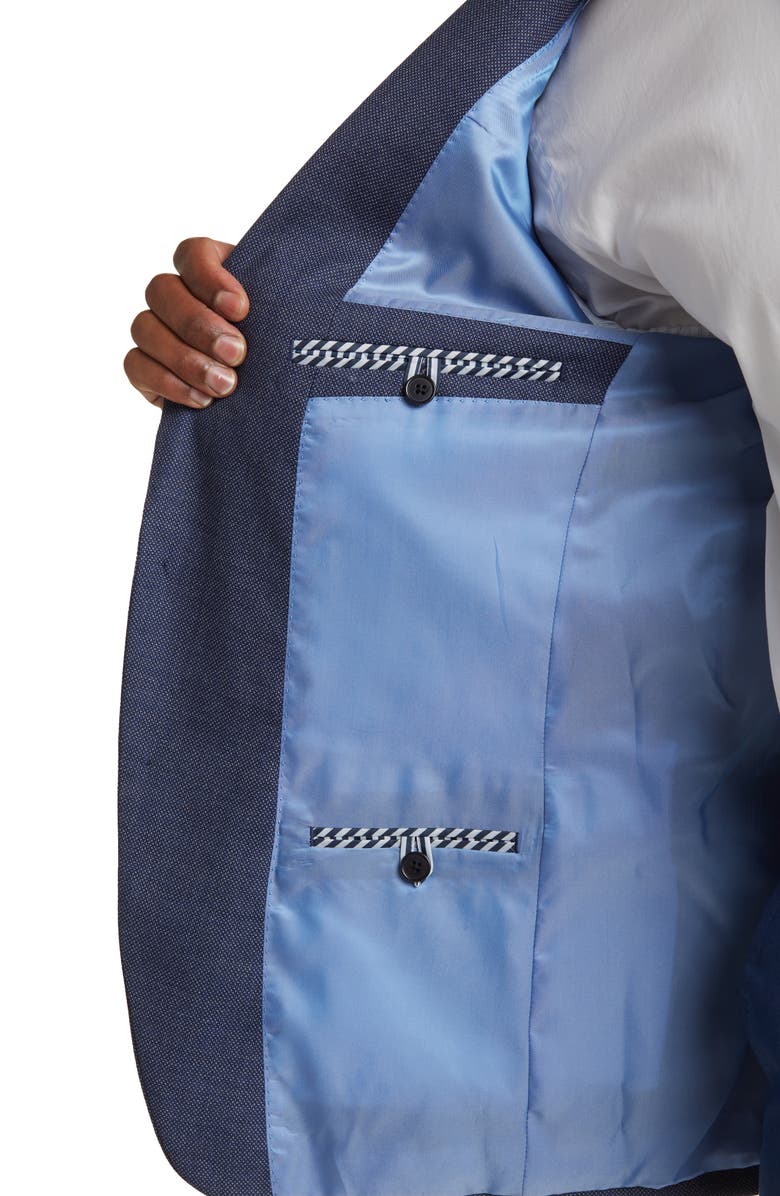 Original Penguin Navy Birdseye Stretch Suit Jacket, Alternate, color, Navy