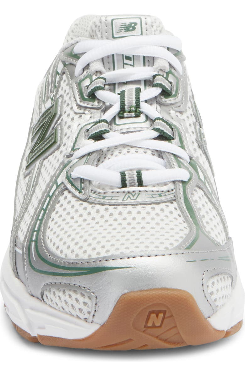 New Balance Kids' 740 Sneaker, Alternate, color, Silver Metallic/ Alpine Green