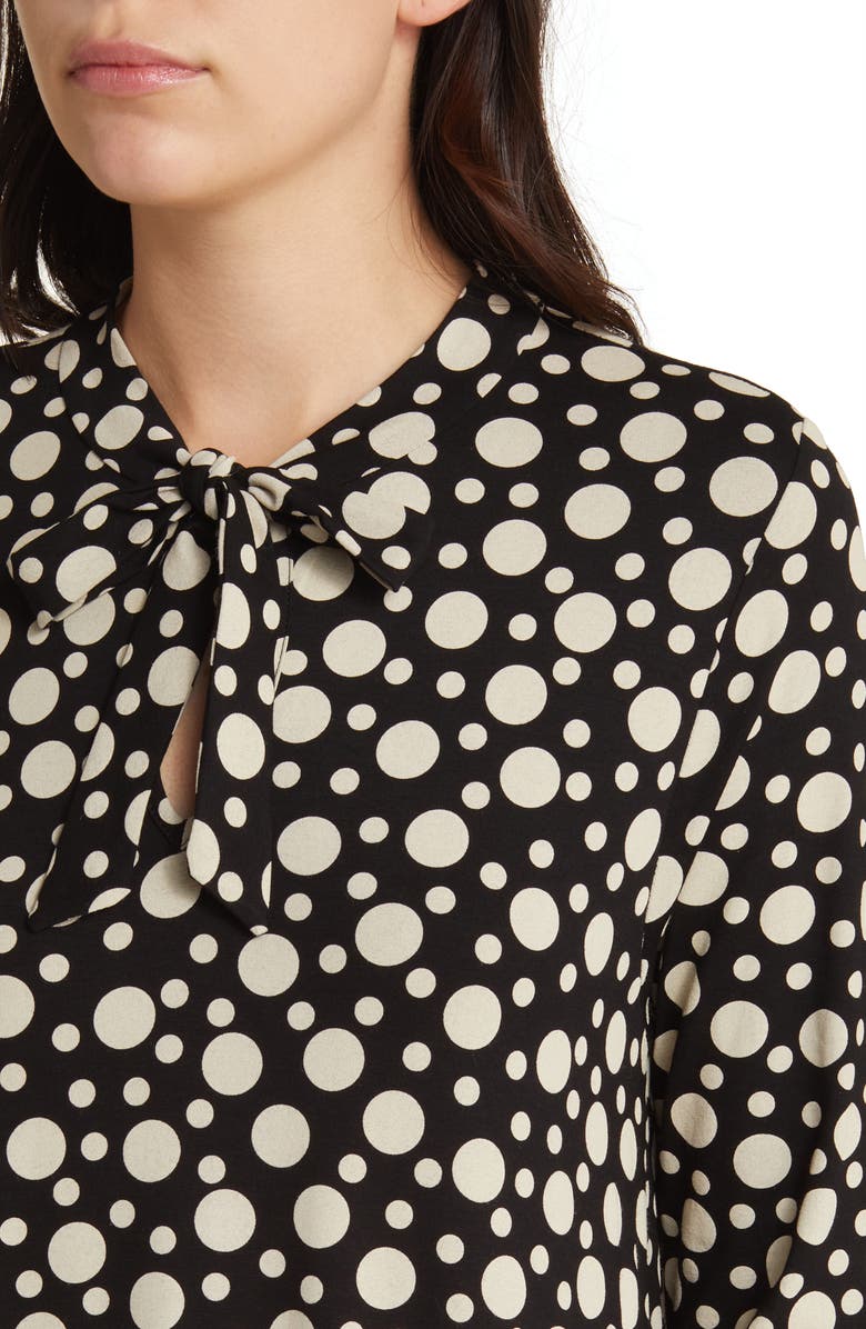 Masai Copenhagen Manoelia Polka Dot Long Sleeve Dress, Alternate, color, 