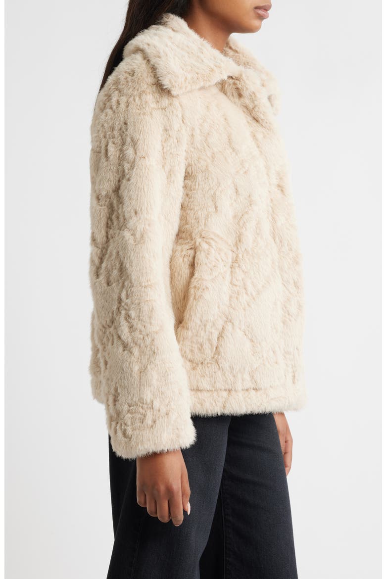 Faux Fur Jacket, Alternate, color, NATURAL