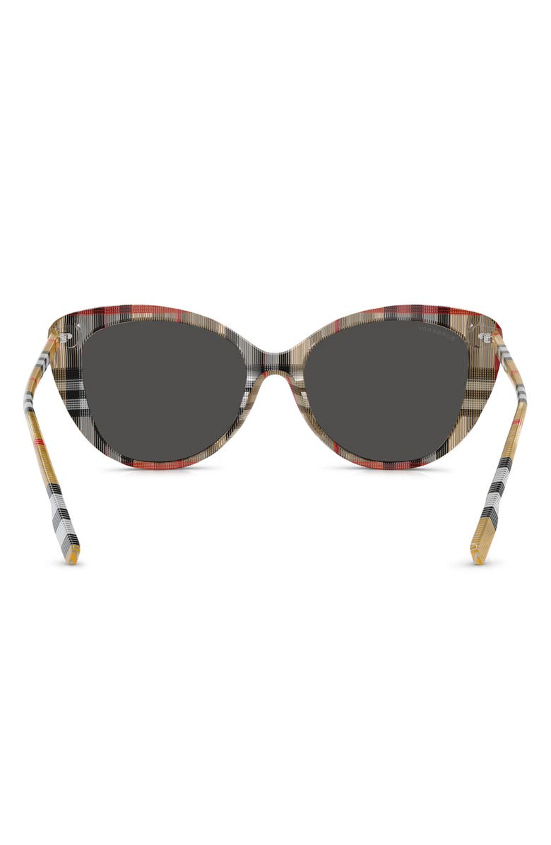 Burberry 54mm Cat Eye Sunglasses, Alternate, color, Rubber Gunmetal