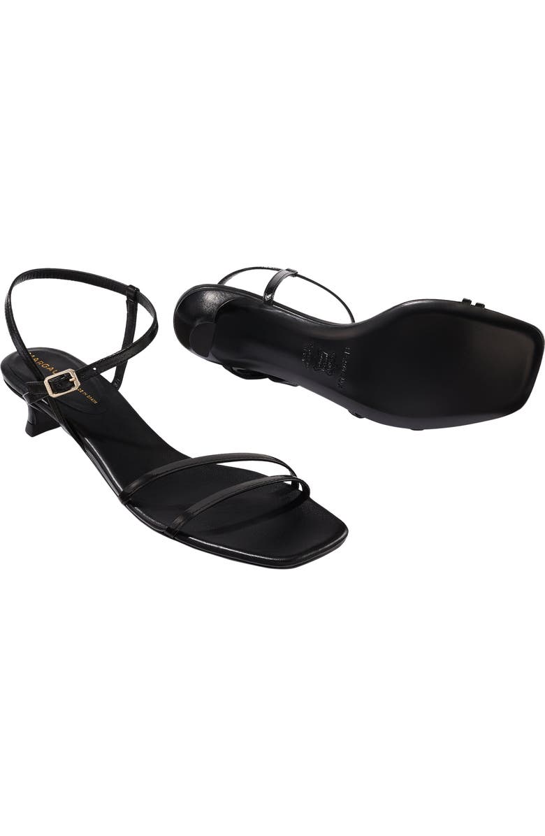 MARGAUX The Dylan Sandal, Alternate, color, Black Crinkle-Gloss Nappa
