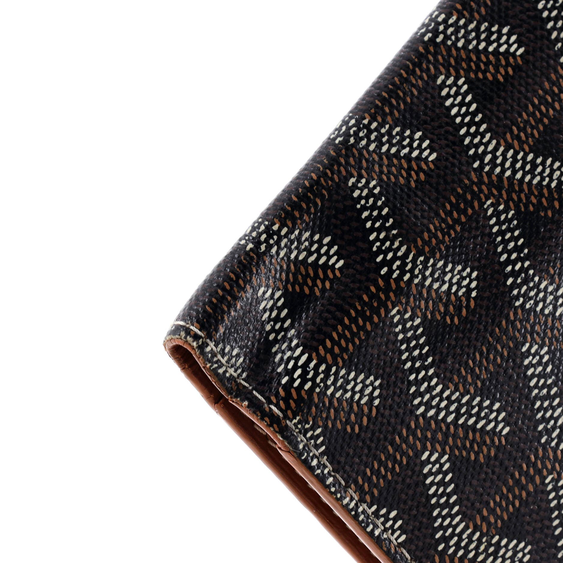Pre-Owned Goyard Saint Marc Card Case Coated Canvas, Alternate, color, Black