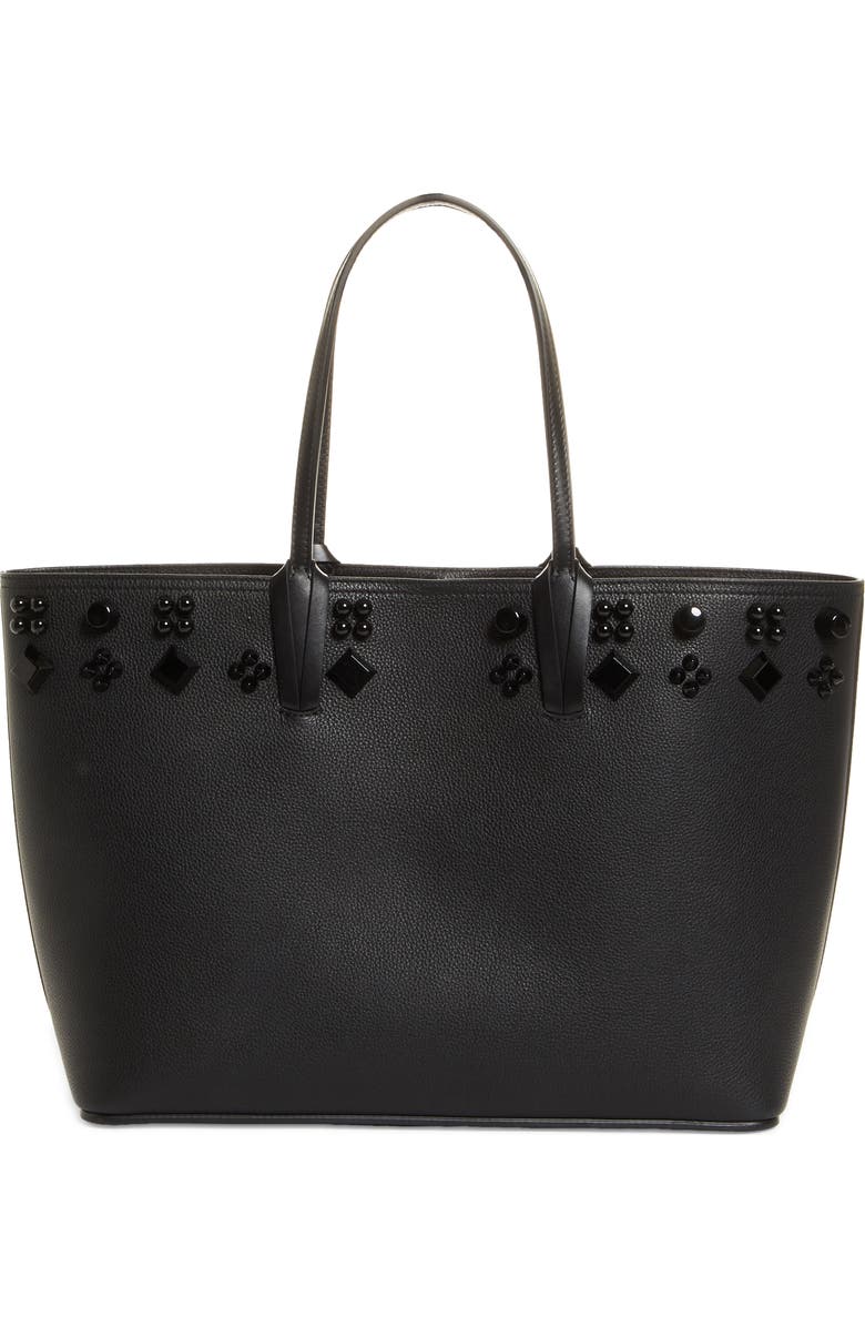 Christian Louboutin Cabata Studded Leather Tote, Main, color,