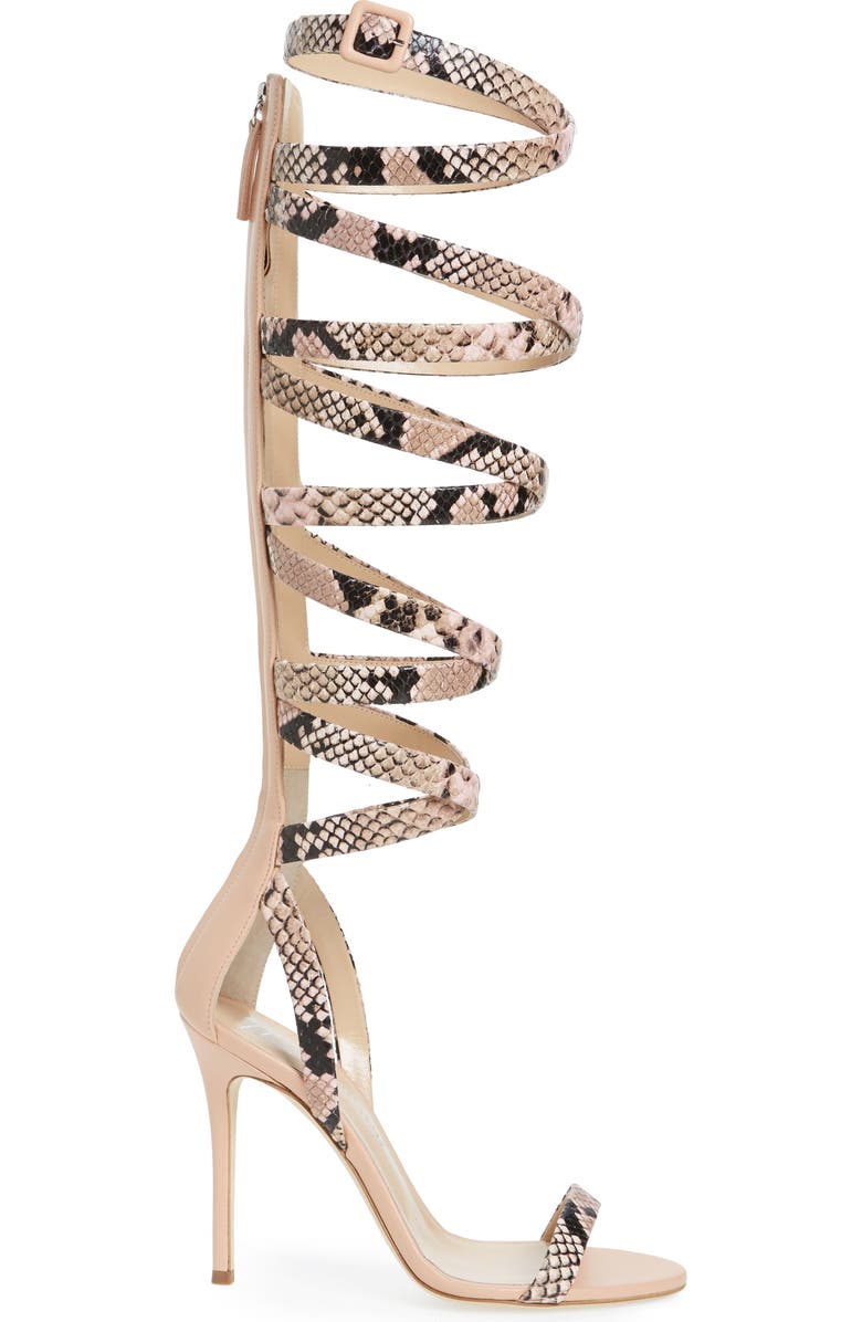 Giuseppe Zanotti Giuseppe for Jennifer Lopez Emme Knee-High Gladiator Sandal, Alternate, color,