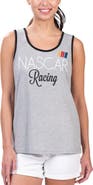 G-III 4HER BY CARL BANKS Women's G-III 4Her by Carl Banks Heather Gray NASCAR Fastest Lap Fashion Tank