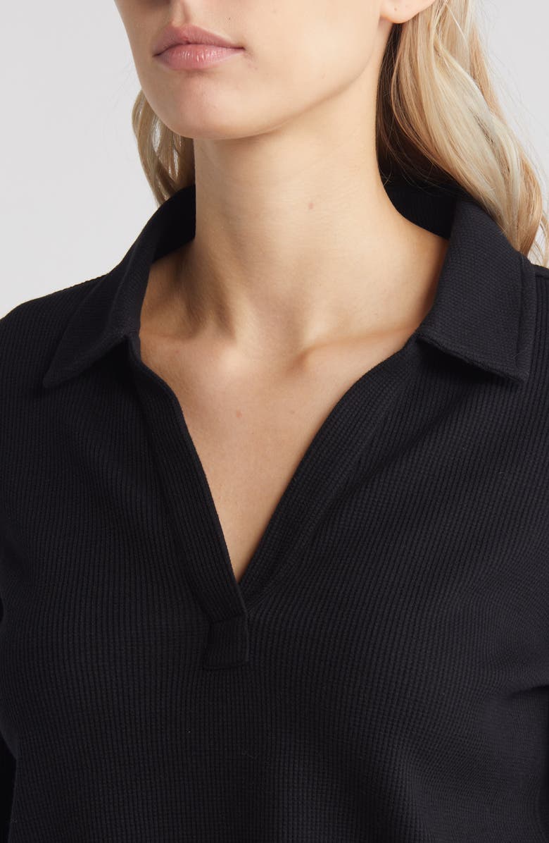 Caslon<sup>®</sup> Long Sleeve Thermal Polo, Alternate, color, 