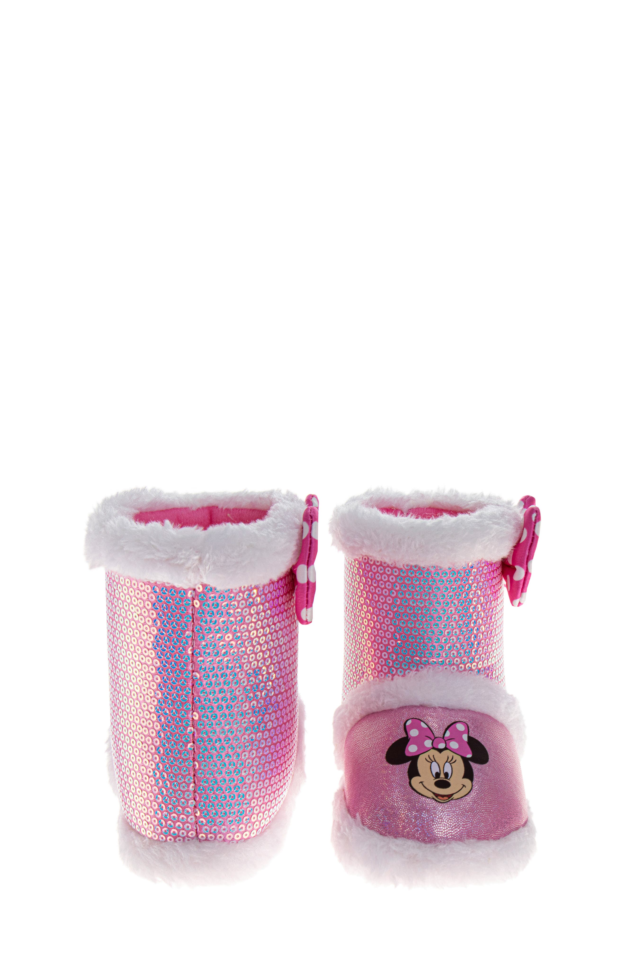 JOSMO Kids' Disney Minnie Mouse Slipper Boot, Alternate, color, 