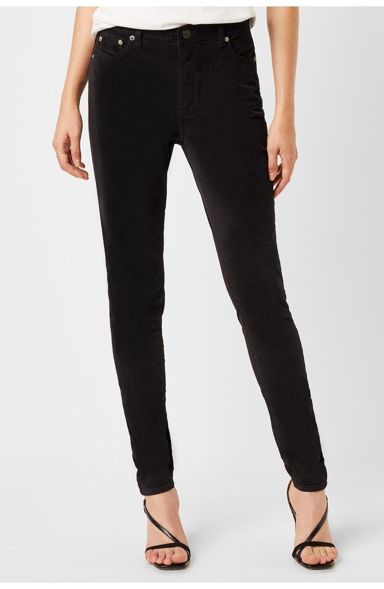 French Connection Mid Rise Velveteen Skinny Jeans, Alternate, color,
