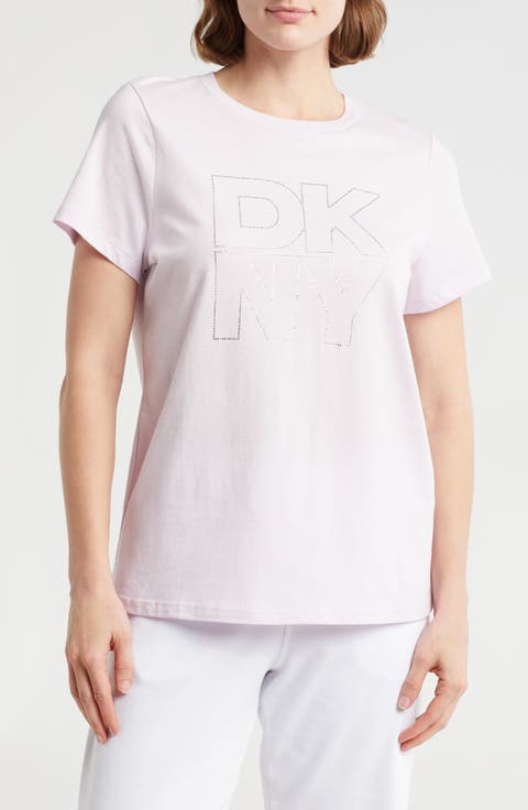 Stacked Rhinestone Logo T-Shirt