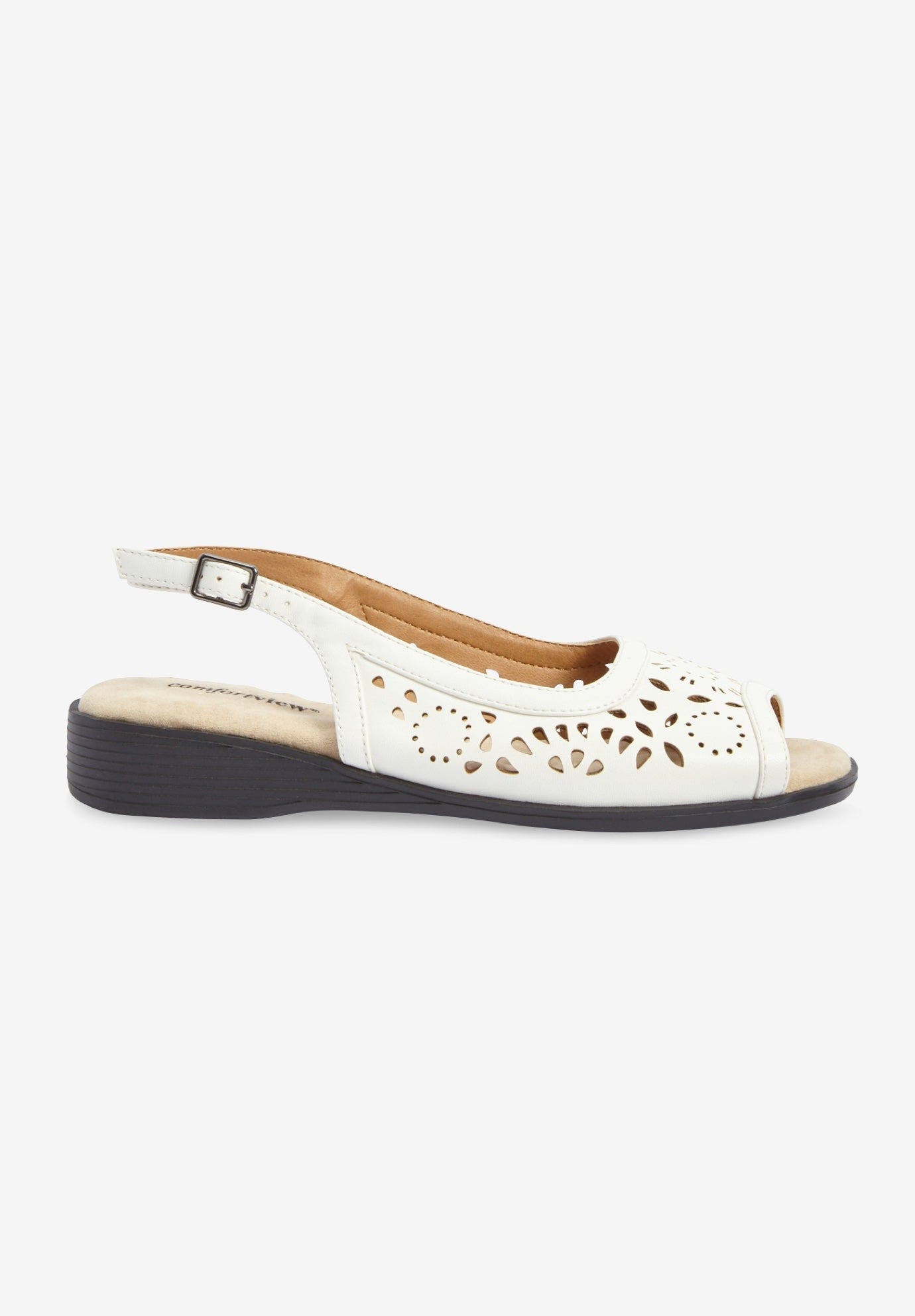 The Mary Leather Like Sling, Alternate, color, WHITE