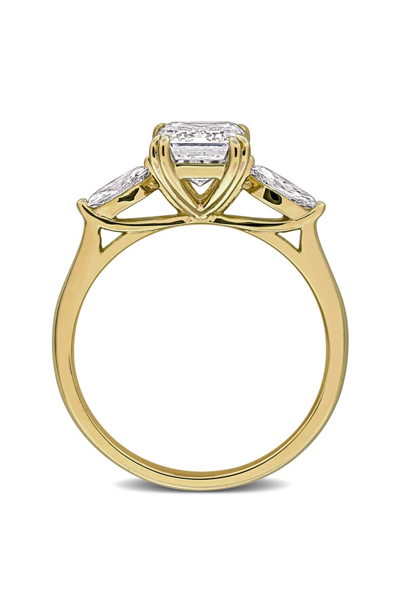 Julianna B. Lab-Grown Diamond Emerald 3-Stone Ring 14k, Alternate, color, 