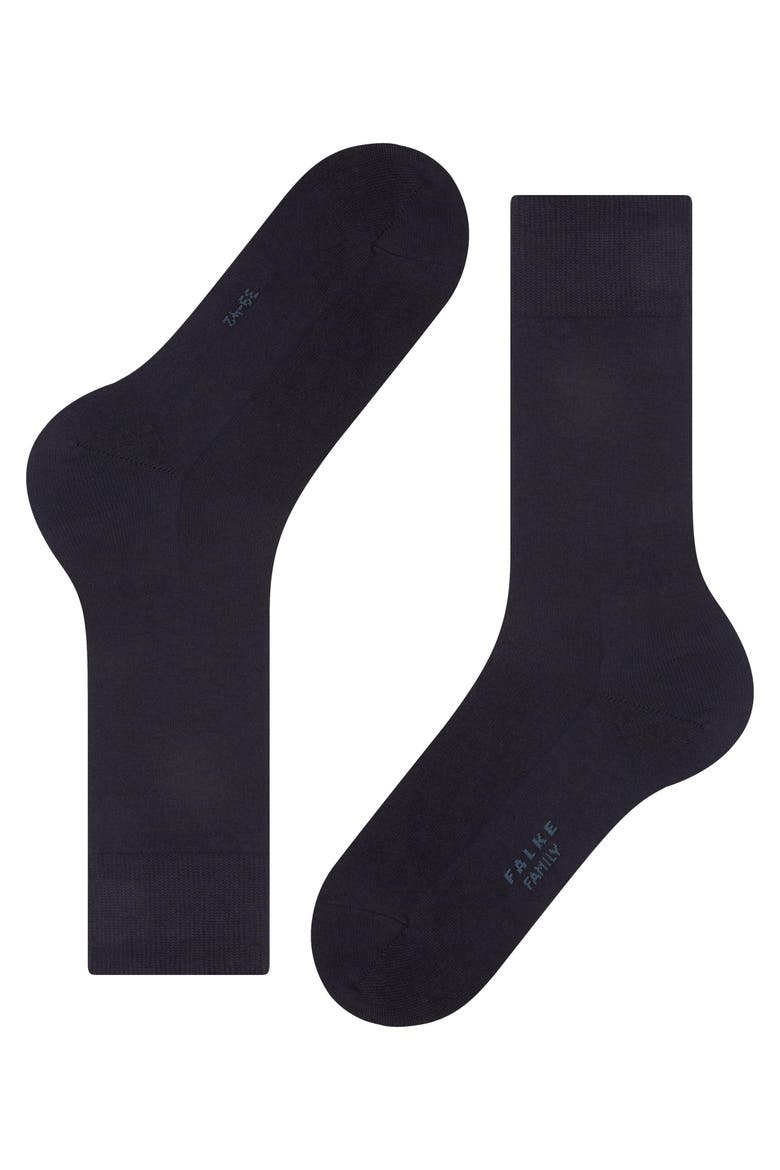 Family Sustainable Cotton Socks, Alternate, color, Dark Navy