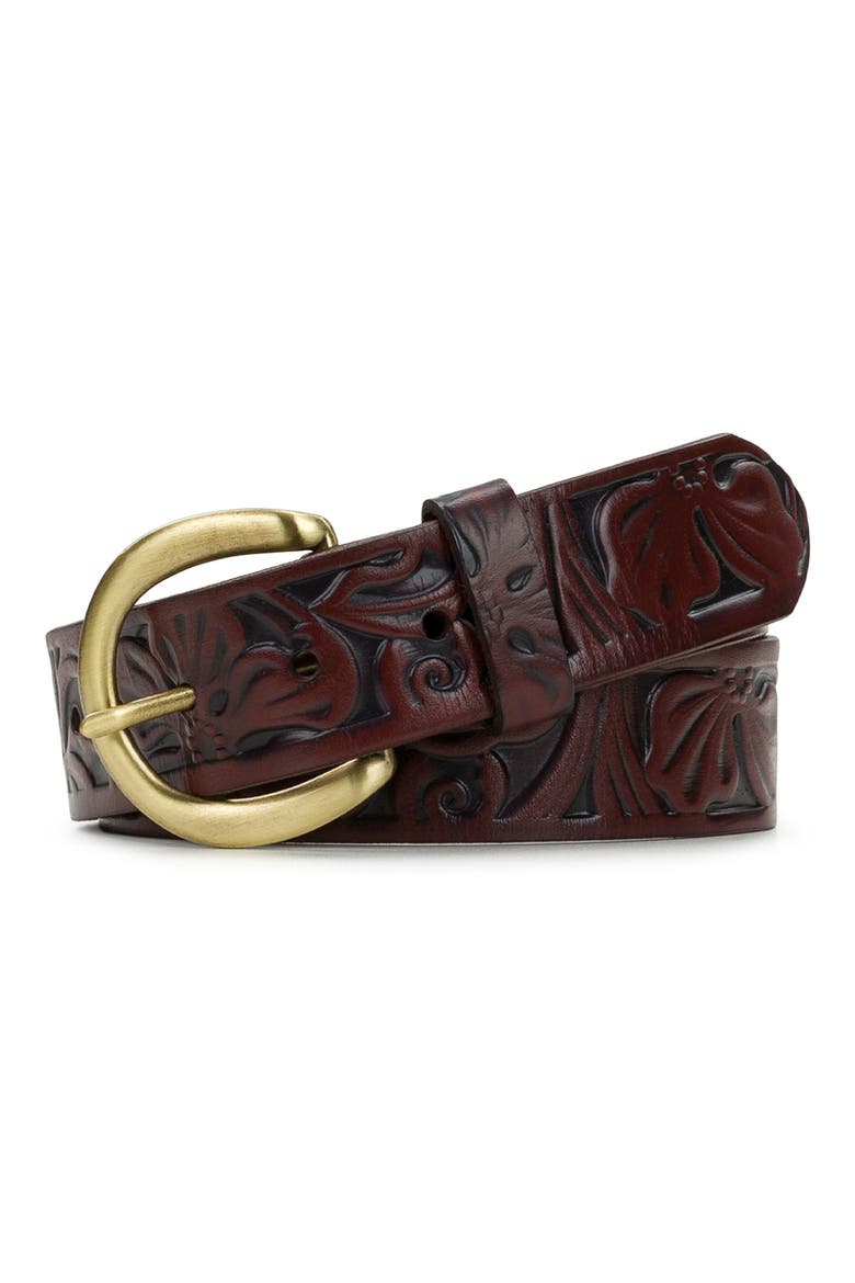 Baveno Leather Belt, Main, color, BRITISH TAN