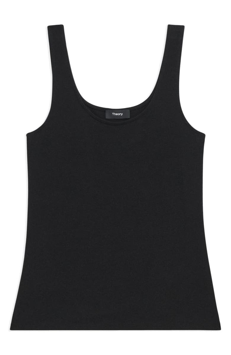 Theory Rib Scoop Neck Tank, Alternate, color, 