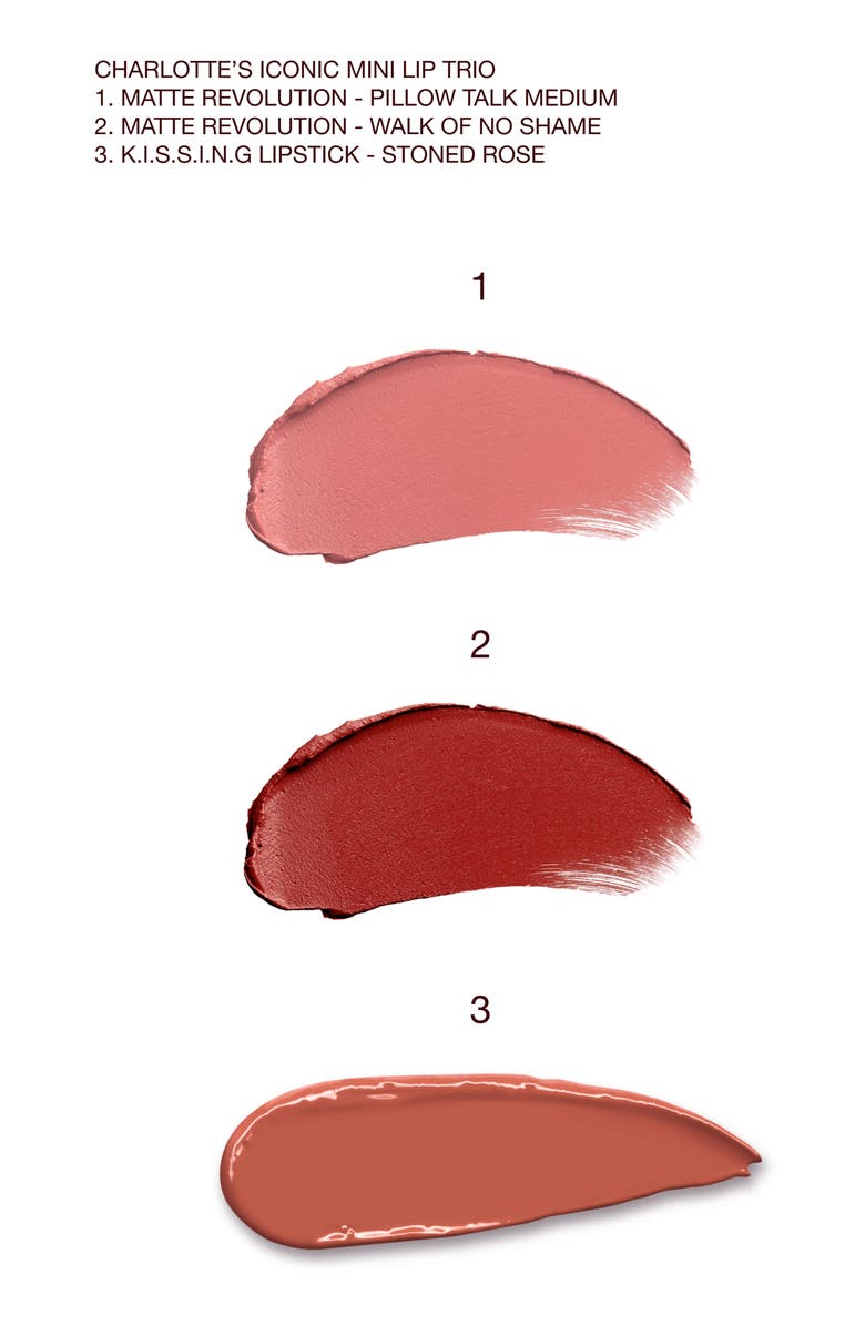 Charlotte Tilbury Iconic Lip Trio (Limited Edition) $45 Value, Alternate, color, 