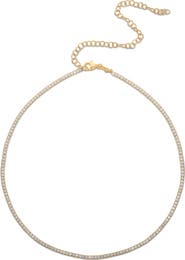 GLAZE JEWELRY Cubic Zirconia Tennis Choker Necklace