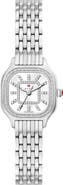 MICHELE Mini Meggie Mother-of-Pearl & Diamond Bracelet Watch, 23mm x 25mm