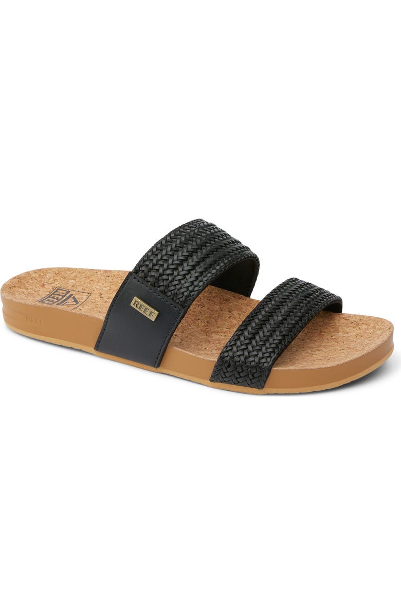 Reef Vista Braid II Sandal, Main, color, Black/ Tan