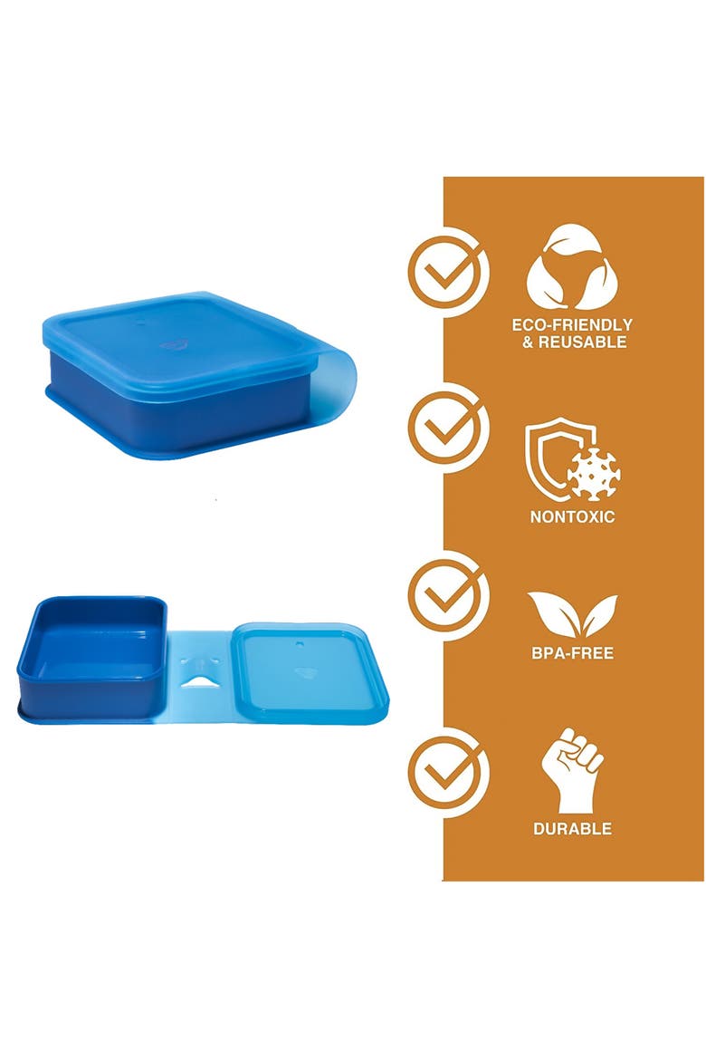 Silicone Go Go Bowls, Alternate, color, Blue