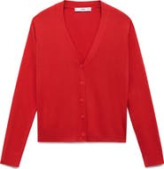 MANGO V-Neck Knit Cardigan