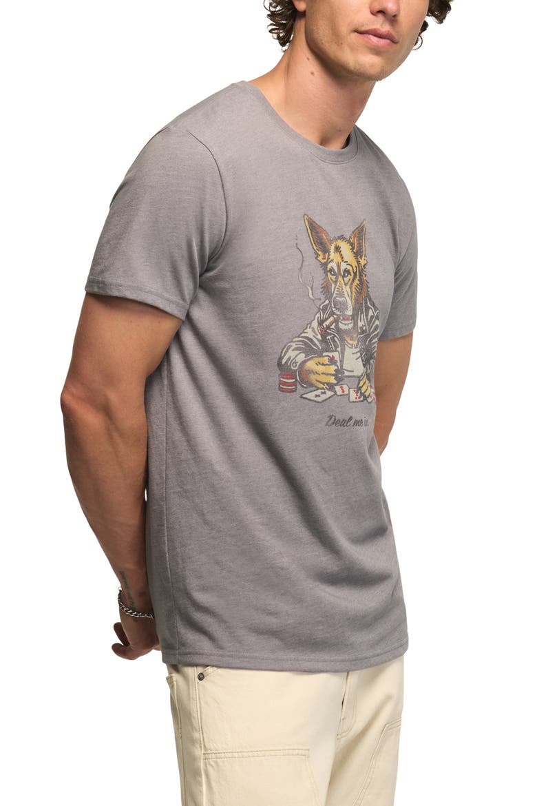 Poker Wolf Graphic T-Shirt, Alternate, color, STEEL GRAY