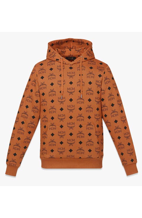 Maxi Monogram Print Hoodie in Organic Cotton