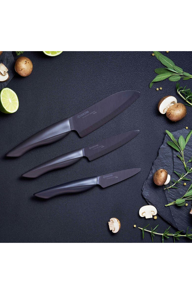 Kyocera INNOVATIONblack<sup>®</sup> 3-Inch Ceramic Kitchen Paring Knife, Alternate, color, Black