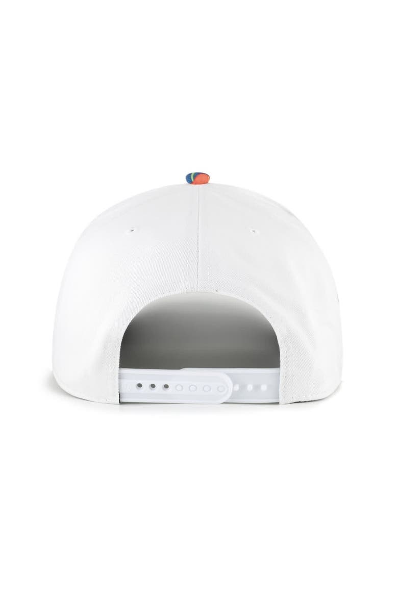 Men's '47 White/Navy Denver Broncos Beach Side Hitch Adjustable Hat, Alternate, color, White
