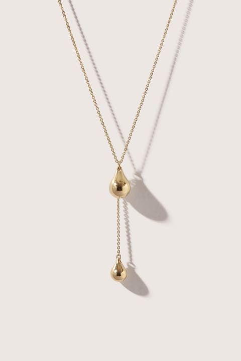 14kt Gold Vermeil Stilla Lariat Necklace