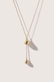 Otiumberg 14kt Gold Vermeil Stilla Lariat Necklace