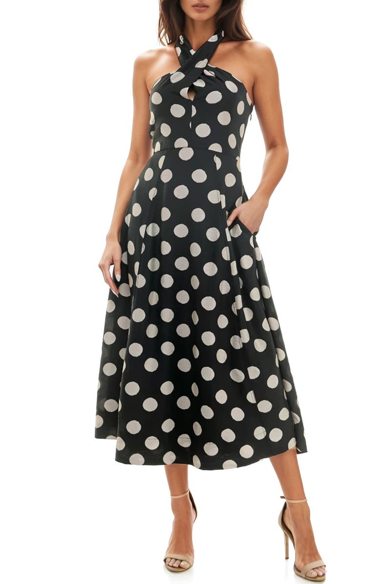 Socialite Maxi Halter Dress, Main, color, 