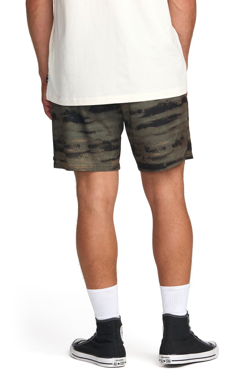 Billabong Surftrek Elastic Waist Shorts, Alternate, color, Dark Military