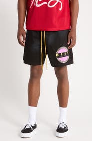DIET STARTS MONDAY Baja Twill Graphic Cotton Shorts