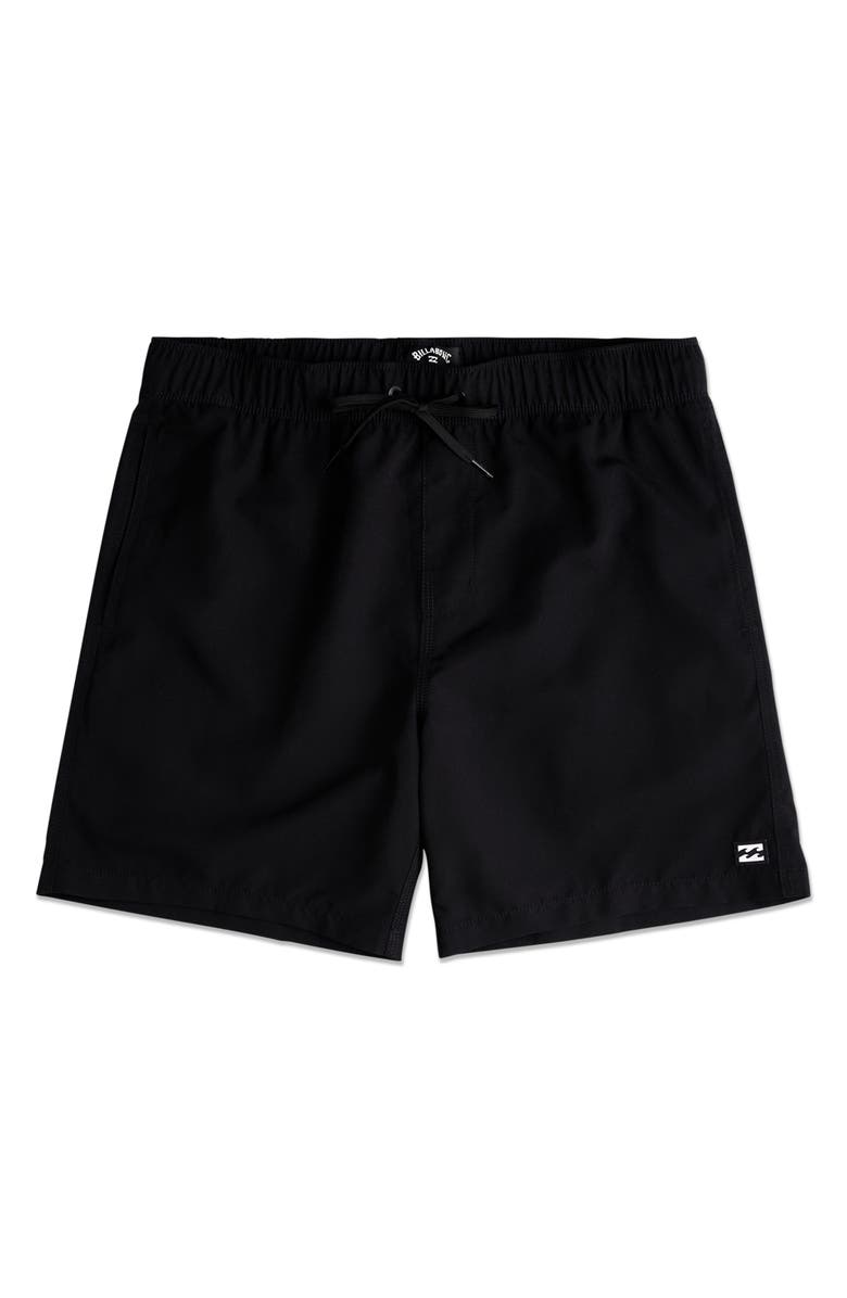 Billabong All Day Layback Swim Trunks, Main, color, Black