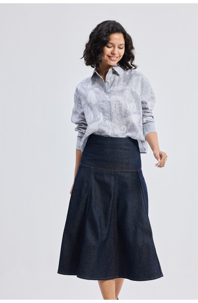 Reistor Oversized Boxy-Fit Shirt, Alternate, color, Silver