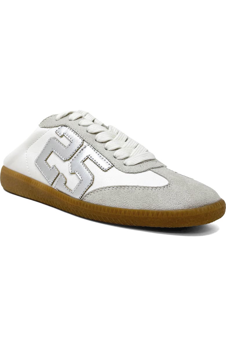 SHUSHOP Open Mule, Main, color, Silver