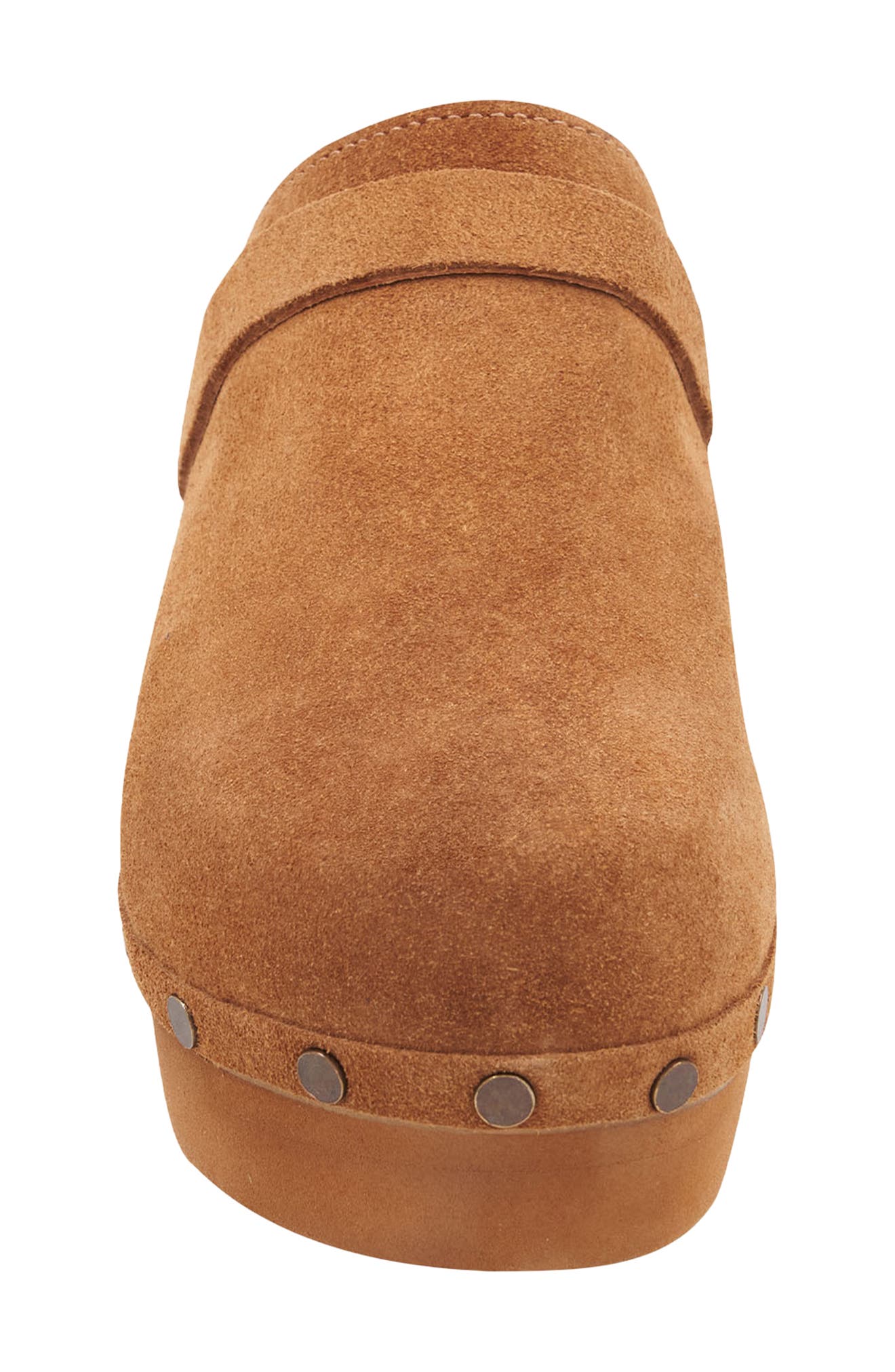 Olivia Stud Clog, Alternate, color, COGNAC