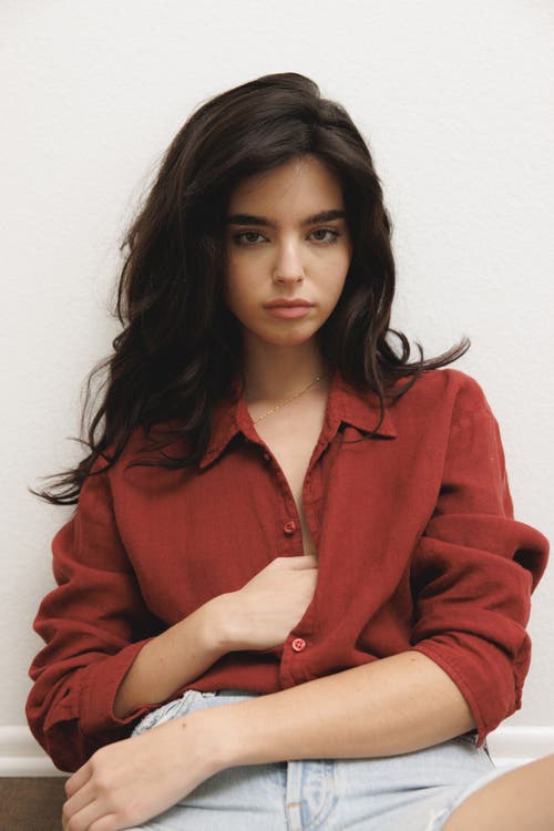 Vir Vita Cecile Oversized Linen Shirt In Brown