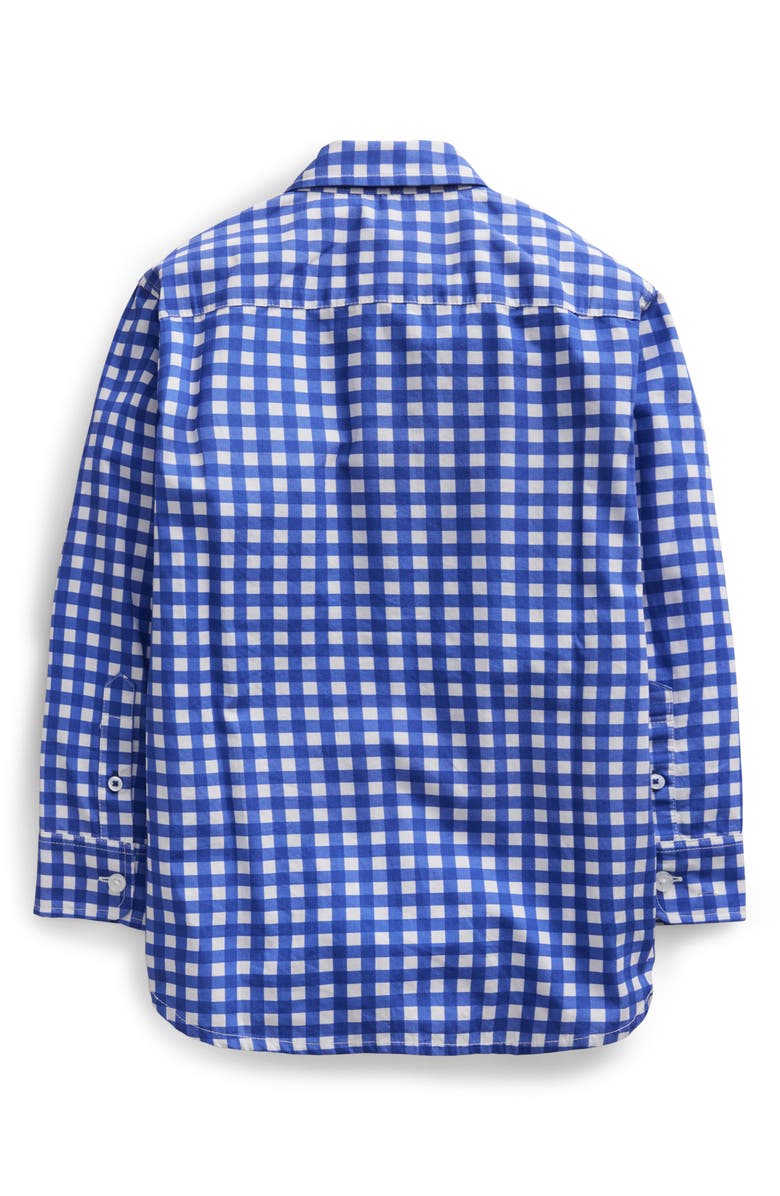 Mini Boden Kids' Check Long Sleeve Cotton Button-Down Shirt, Alternate, color, 