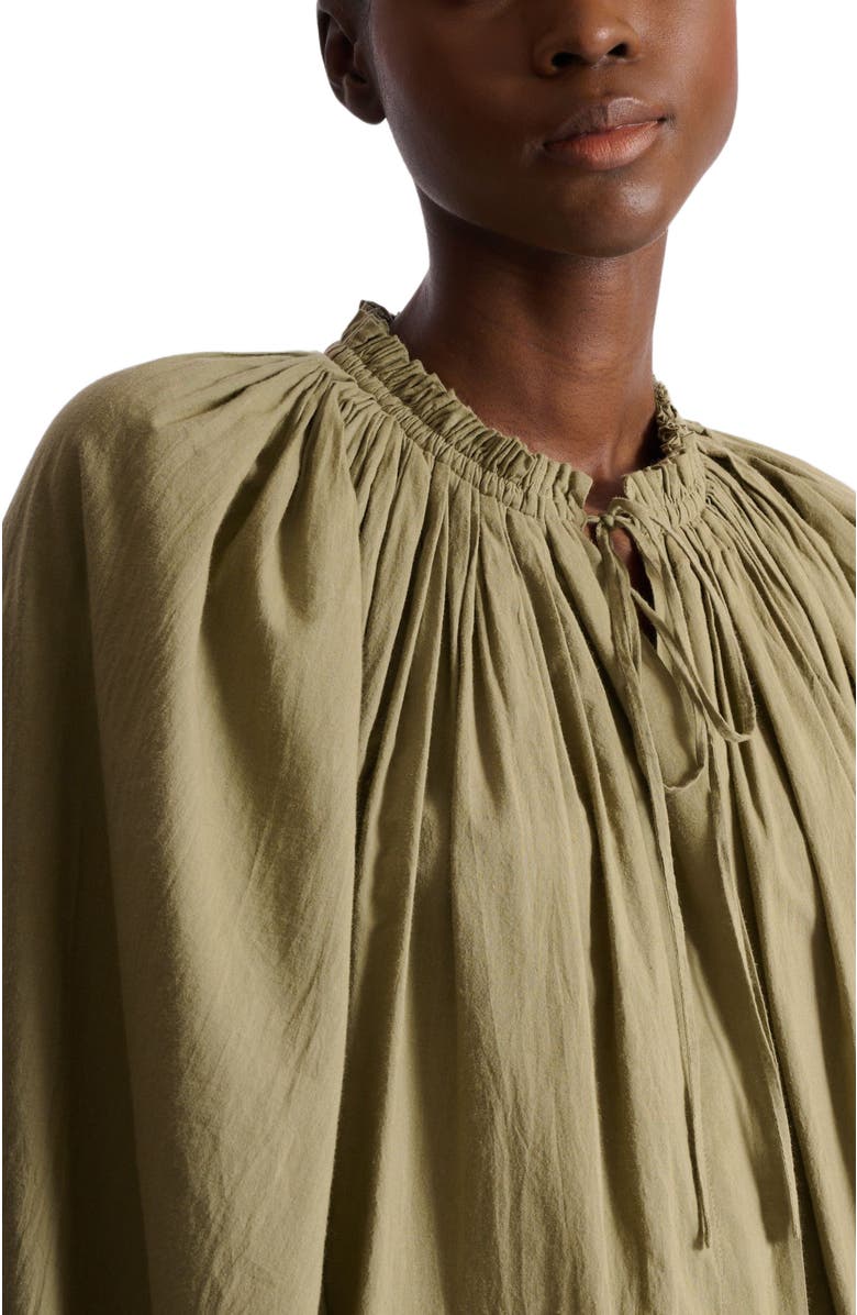 Balmain Cotton blouse, Alternate, color, Green