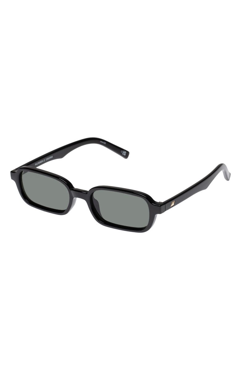 Le Specs Pilferer 53mm Rectangular Sunglasses, Alternate, color, Black / Khaki Mono
