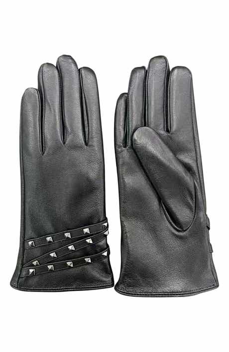 MARCUS ADLER Studded Leather Gloves
